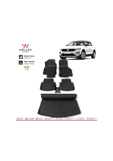 Vw T Roc Paspas Bagaj Havuzu 2016 2022 Arası 3D Wöller