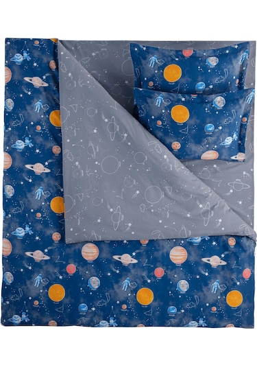 Soley | Galaxy | %100 Pamuklu Tek Kişilik Nevresim Takımı