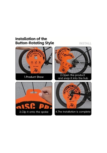 Willowhaven West Biking Bisiklet Disk Fren & Zincir Koruyucu Style B Çamur Yağmur Dayanıklı Pvc