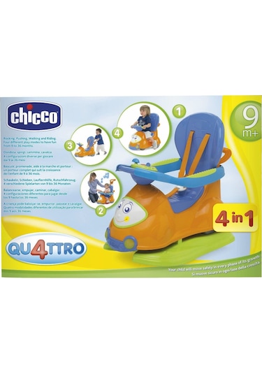 Chicco Yeni Quatro 4İn 1 Gezi Yürüme Arabası Orange