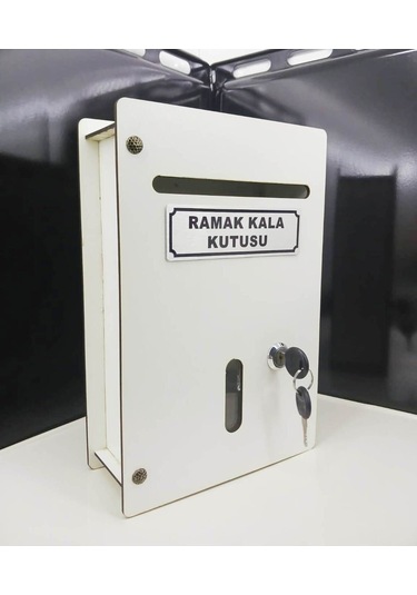 Beyaz Küçük Boy Ahşap Ramak Kala Kutusu