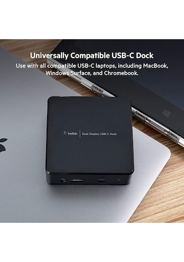 Belkin Usb-c Çift Ekran Bağlantı İstasyonu 85w Güç Dağıtımı, Hdm
