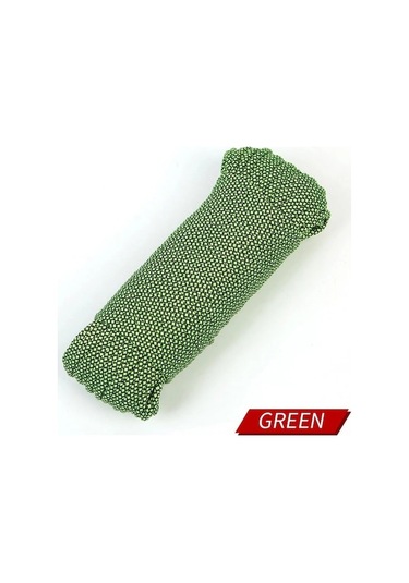 Novahub Güvenlik İçin 4mm 9-çekirdek Açık Hava Paracord, 20m Yeşil Dağcılık Halatı Yeşil