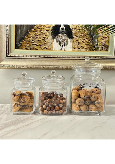 Mia CAM0360 Cam Saklama Kabı Kapaklı 17 CM Çok Renkli