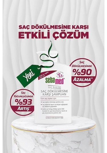 Sebamed Saç Dökülmesine Karşı Güçlendirici Etkili Kafein ve Ginkgo Biloba İçerikli Şampuan 1000 ML