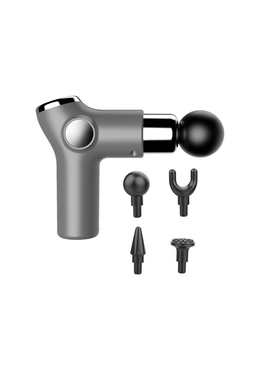 Yifomall 6 Seviye Ayar Mini Fantezi Gun: Kas Gelişimi İçin Derin Masaj, 4 Masaj Başkanı Ve 15 Dakika Otomatik Kapatma Gri Çok Renkli