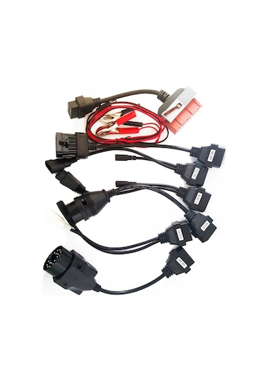 Elm327 Araç Kablo Seti 8'li Obd2 Arıza Tespit 16 Pin Dönüştürücü