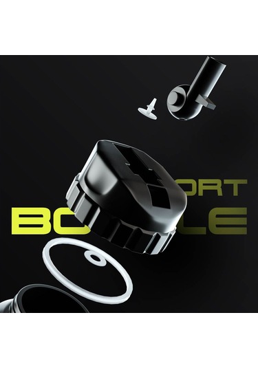 Enlee 650Ml Dağ Bisikleti Su Şişesi Bpa Içermez Fda Sertifikası Olmadan - Güzel Kız/Yeşil