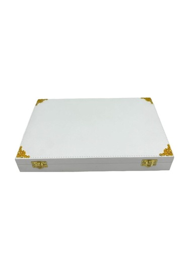 Cep Saati Koleksiyon Kutusu 10 Lu Deri Beyaz