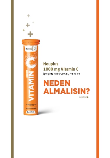 Nouplus Vitamin C 20 Efervesan Tablet