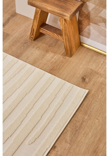 Kaşmir Halı Iskandinav Frode White 100X300 CM Salon Mutfak Halısı Yolluk Salon Mutfak Halısı Yolluk Kilim