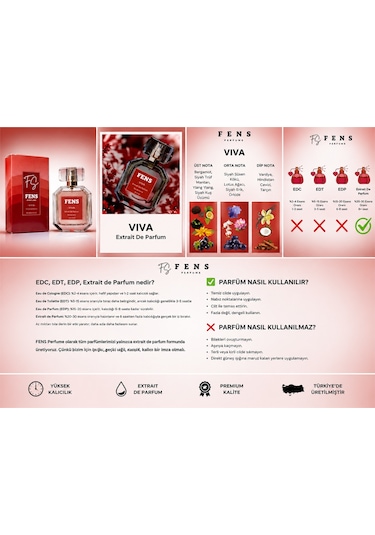 Fs Fens Vıva Kadın Parfüm Extrait De Parfum 50 Ml Aromatik