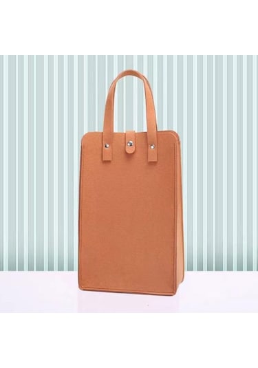 Şarap Kırmızısı Çanta Kalın Uzun Büyük Yük Taşıyan Şarap Hediye Kolu Yeniden Kullanılabilir Firma Dikiş Düşmeyi Önleme Şarap Kırmızısı