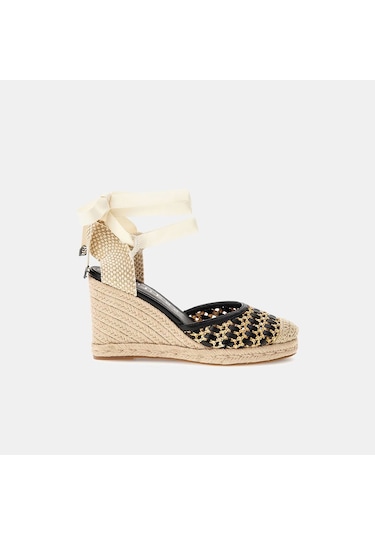 Guess Kadın Charmi Hasır Sandalet Fljnamfab04 Siyah