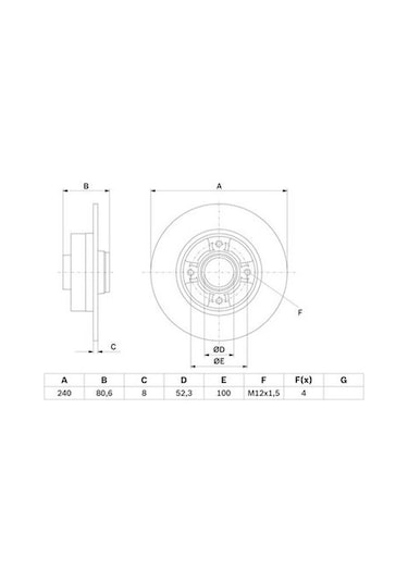Renault Megane 2 1.4 2002-2009 Bosch Arka Disk 2 Adet