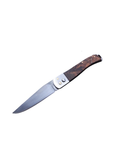 EL İŞÇİLİĞİ KİLİTLİ-KLİPSLİ Kamp ÇAKI 4116 ÇELİK 22CM AHŞAP SAP