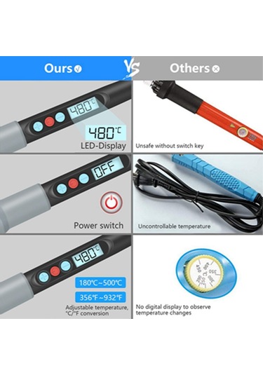 Homyl Dijital Lehimleme İstasyonu 90w Lcd Doğru