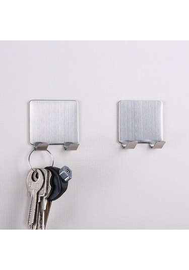 Fosenze Dayanıklı Paslanmaz Çelik Kanca - Güçlü Yapışkanlı 8'li Duvar Askısı, Banyo Ve Kapı İçin Pratik Çözüm Diğer