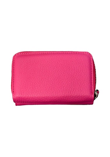 Monte Lui Unisex Hakiki Deri Cüzdan Pembe