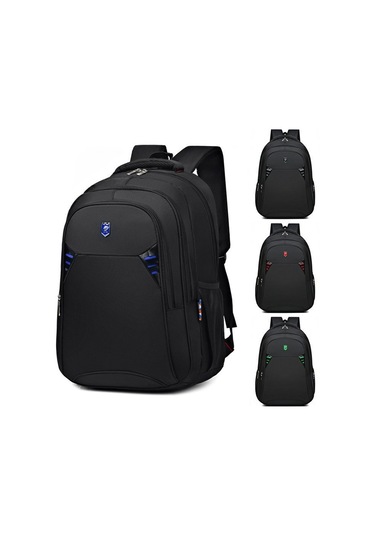 Moveevo Erkekler İçin Büyük Kapasiteli Dışarıda Kullanıma Uygun Sırt Çantası - Seyahat, İş Ve Üniversite İçin Bilgisayar Bölmeli Mavi Rengi Siyah
