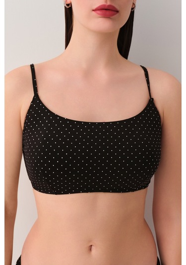 Suwen Doty Bralet Bikini Üst Sb25805012012 Siyah