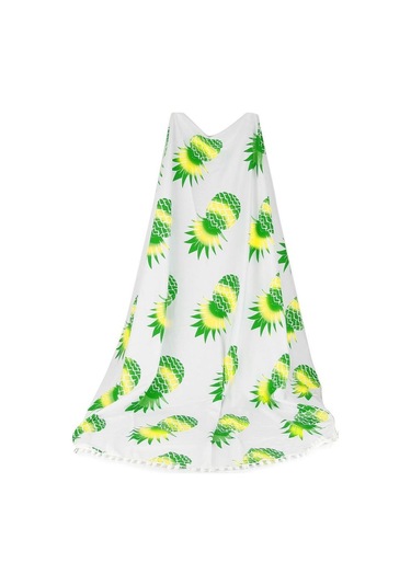 Suntek Plaj Yuvarlak Goblen Bohem Hippi Ananas Roundie Yoga