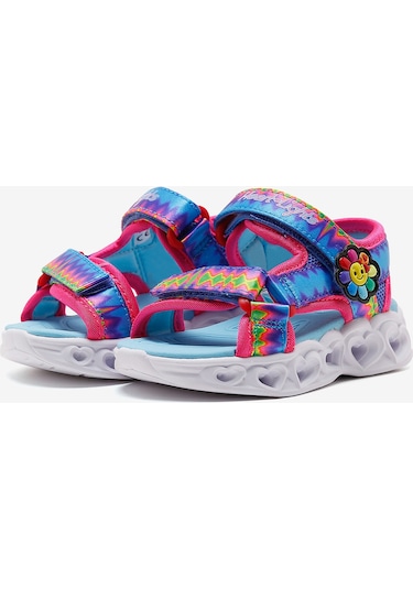 Skechers Heart Lights Sandals Küçük Kız Çocuk Çok Renkli Işıklı Sandalet 302675n Mlt Çok Renkli