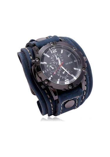 Aubyhe Gündelik Kullanım İçin Dayanıklı Kaliteli Malzeme Retro Kahverengi Geniş Deri Saat - Evinizde Kolay Ve Konforlu Kullanım