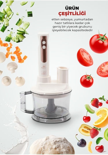 Pirantech YH-1420 1700 W Mutfak Robotu Blender Seti