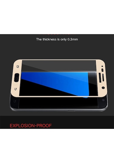 Galaxy A7 2016 Ekranı Tam Kaplayan Cam Koruyucu