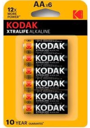 Kodak Xtralife Alkalin Blister AA Kalem Pil 4+2'li