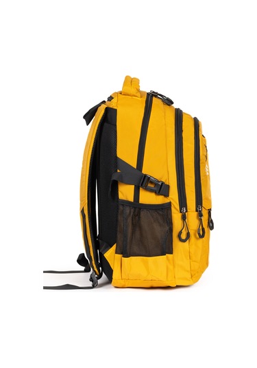 Fermuarlı Geniş Bölmeli Spor & Okul Sırt Çantası Hafif, Ergonomik Ve Dayanıklı Tasarım - Sarı Sarı