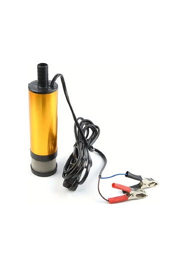 Xuweiwei 12v 38mm Yüksek Güçlü Dc Elektrikli Dizel Su Transfer Pompası Taşınabilir Alüminyum Alaşımlı