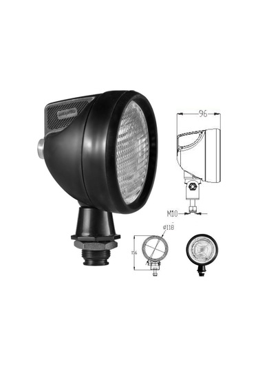 Kauçuk Çerçeveli Çalışma Lambası Altan Çıkışlı - 712112-a