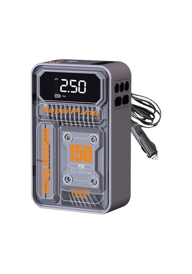 Fortunelane Akıllı Araç Hava Pompası - Hızlı Şarj, Otomatik Baskı, Led Işıklı, Power Bank, 7.4v Taşınabilir