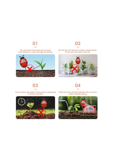 Ximistore9 Bitkisel Nem Ölçer - Tek Prob Toprak Nem Miktarı Testeri, Batarya Gerektirmeyen Bahçe/iç Mekan Bakım Aracı