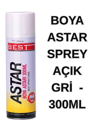 Boya Astar Sprey Açık Gri -300ml Sprey Astar Boya