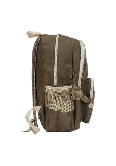 Pippa Koral Krinkıl Kumaş Kız Ve Erkek Çocuk Dört Bölmeli Okul Ve Günlük Sırt Çantası - Cnt8025-01 Çok Renkli