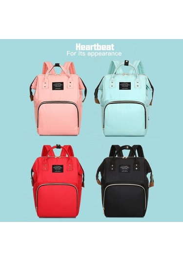 Novahub Moveevo Anne-baba İçin Çok Fonksiyonlu Su Geçirmez Seyahat Sırt Çantası Kırmızı