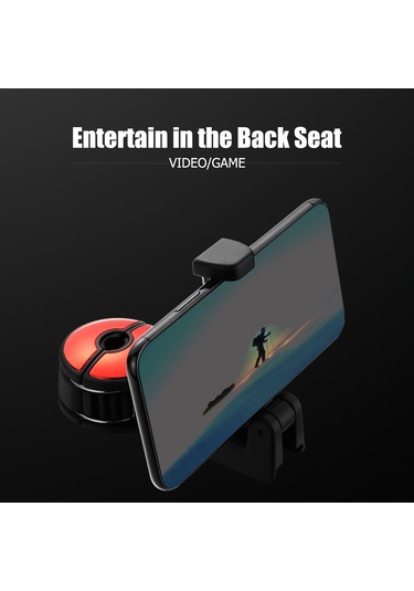 Wezone Araba Arka Kafa Yastığı Telefon Tutucu Ve Çanta Asıcı - 360 Döner, Kilitleme Fonksiyonu, Mavi Abs+silikon Diğer