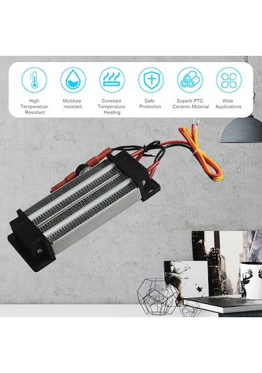 Neevoyu 220v 500w Isı Yalıtımlı Ptc Seramik Hava Isıtıcı, Otomatik Sıcaklık Kontrolü Ve Aşırı Sicaklık Koruması İle, Nemlendirici/ Hava Temizleyici İçin Uygun Gümüş