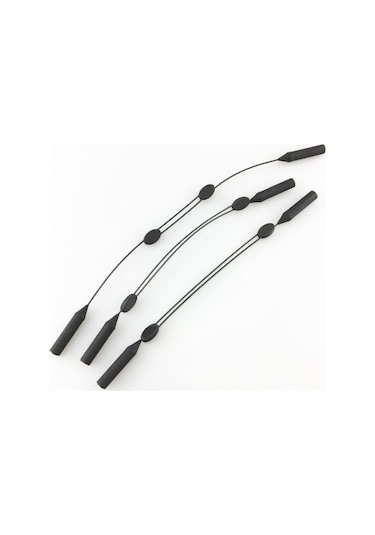 Ayarlanabilir Çelik Silikon Gözlük Askısı Siyah