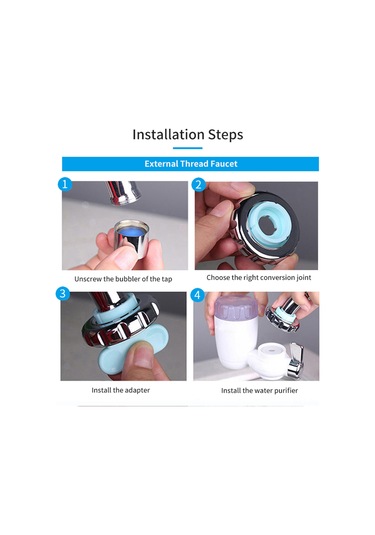 Reedark Musluk Su Filtresi - Seramik Kartuşlu Ev Tipi İçme Suyu Arıtma Sistemi