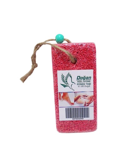Doğan Karışık Renkli Doğal Topuk Taşı Ponza Törpü 2'li