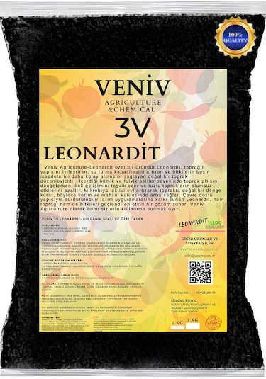 Leonardit Organik Toprak Düzenleyici %45 Hümik-fulvik Asit- Köklendirici-ince Öğütülmüş 2 Kg 1