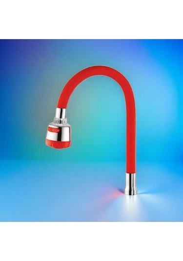 Mintev Mutfak Evye Oynar Başlıklı 2 Fonksiyonlu Esnek Spiralli Renkli Lavabo Musluk Borusu