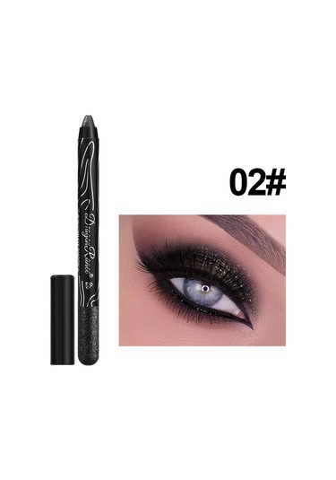 1 Adet Metalik Mor Göz Farı Kalem Glitter İpekböceği Astar Kalem Fosforlu Uzun 02 01