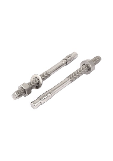 M12 İplik Ankrajları 304 Paslanmaz Çelik Araç Onarım Gecko Genişleme Cıvatası Vidası 150mm Genişleme Ankrajları Uzun 2 Pcs M12 17