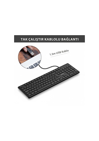 Philips Spk6248 Kablolu Türkçe Q Klavye Siyah