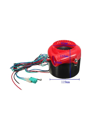 Evrensel Araba Sahte Döküm Elektronik Turbo Blow Off Hooter Vana Analog Ses Bov Elektronik Tahliye Vanası Kırmızı